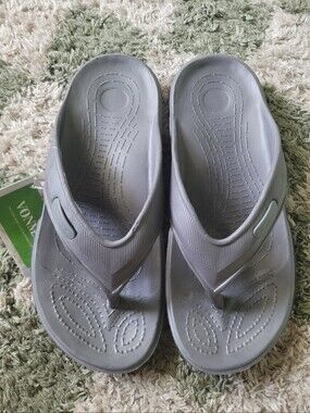 Mens Gray Flip Flop Sandals